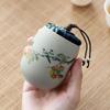 Ceramic Tea Container Loose Storage Container,Small Food Tin