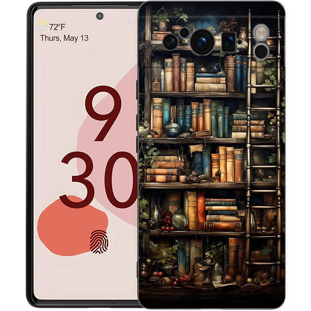 Иллюстрация "Читать книги" Чехол для телефона для Google Pixel 9 8 7 6 7A 6A Pro Ударопрочный Силиконовый Мягкий 9 Pro XL Чехол Capas Fundas