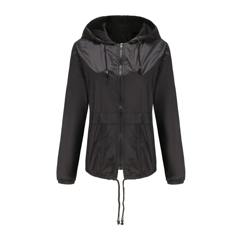 Lightweight Mesh 20D Hooded Windbreaker Rain Jacket Short Cut Outdoor Sportswear Accessory Men