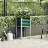 VidaXL Planter Green 45x45x88 Cm Steel, Outdoor Planter, Flower Box, Tomato Planter, Terrace Planter, Container 4008963