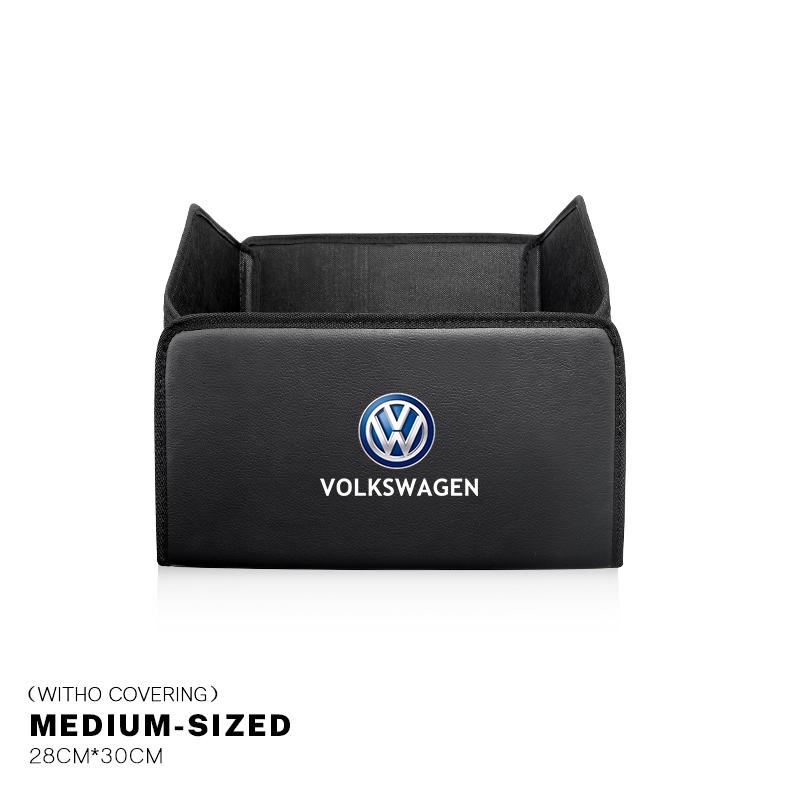 2026 Горячий Для Автомобиля Volkswagen VW Сумка-органайзер для Хранения в Багажнике Кожаный Ящик для Порядка Для VW GTI Polo Golf Passat Tiguan Arteon Touareg