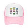 Geometry Dash Cap Fashion Casual Mesh Baseball Caps Adjustable Hat Hip Hop Summer Unisex Baseball Hats Polychromatic