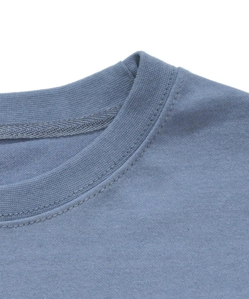 JEMUT Eddy Oversized Short Sleeve T-Shirt Ash Blue Kjst2189
