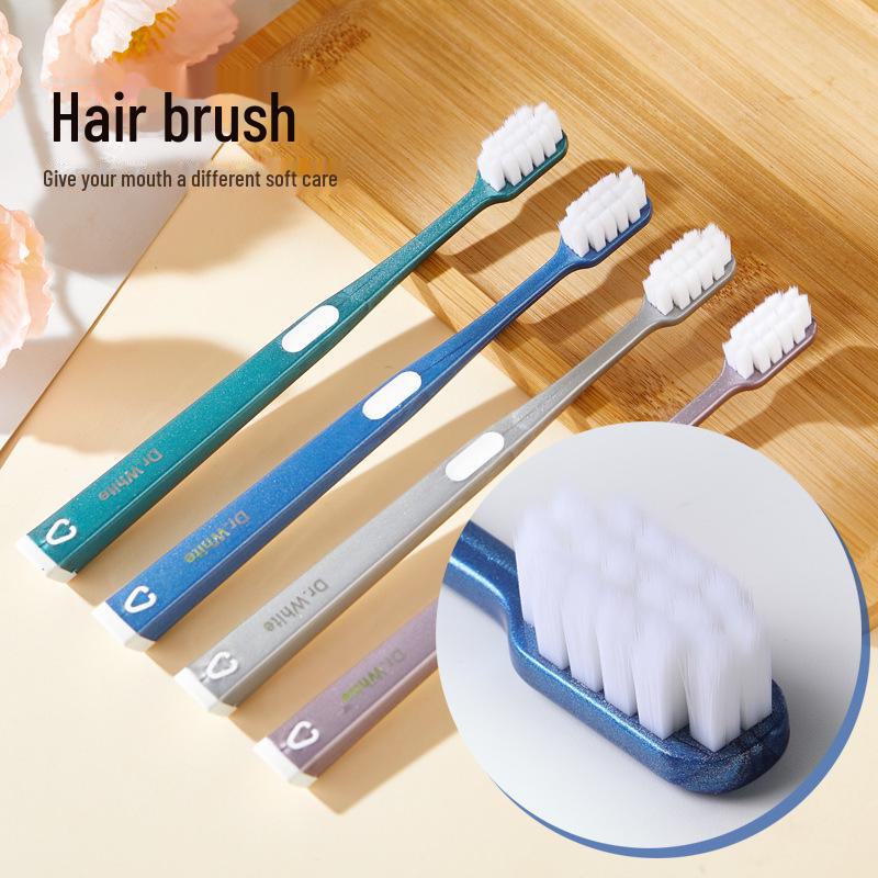 «Премиум-мягкая зубная щетка с 10 000 щетинками и широкой головкой для бережного ухода за деснами и чистки зубов, в индивидуальной упаковке»