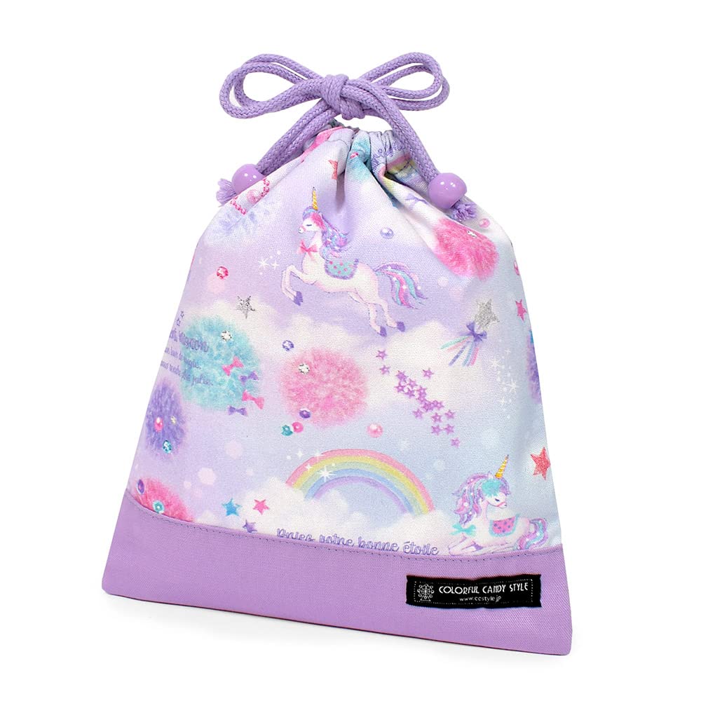 ЯРКИЙ КОНФЕТНЫЙ СТИЛЬ Набор из 3 предметов Фартук Сумка на шнурке Антибактериальная маска Набор из 2 предметов Треугольный слинг Подготовка к детскому саду Милая девочка Фантазия с единорогом