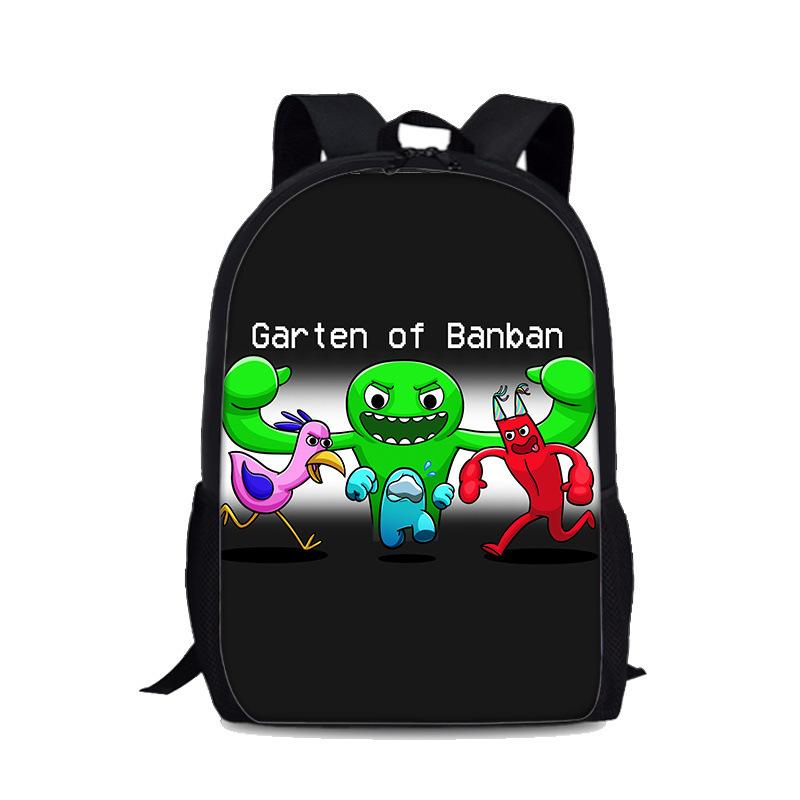 Cartoon Youthful Garten of Banban Student School Bags Notebook Backpacks 3D Printed Oxford Waterproof Boys/Girls Travel Bags
