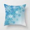 Wish Home Christmas Snowflake Digital Printing Peach Skin Car Pillow Cushion Pillow Case