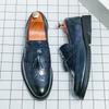 Модная мужская обувь большого размера, новая кожаная обувь, модная, облегающая ногу, кожаная обувь с кисточками, деловая обувь для платья, обувь жениха для свадьбы H528