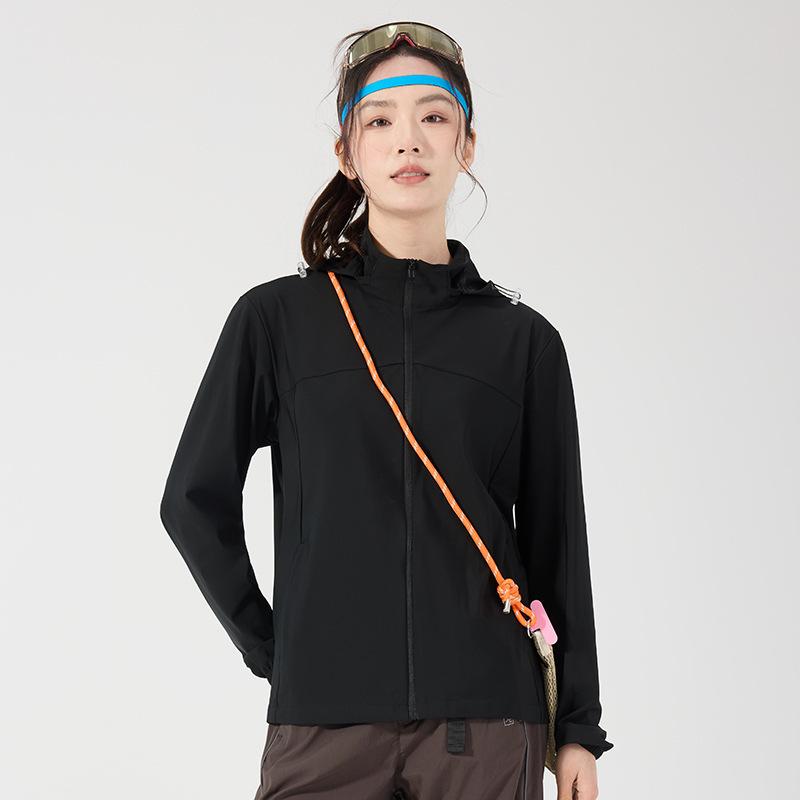 Outdoor sunscreen clothing for men and women 1011 new original yarn ice silk sunscreen clothing removable hat, thin and breathable in summer