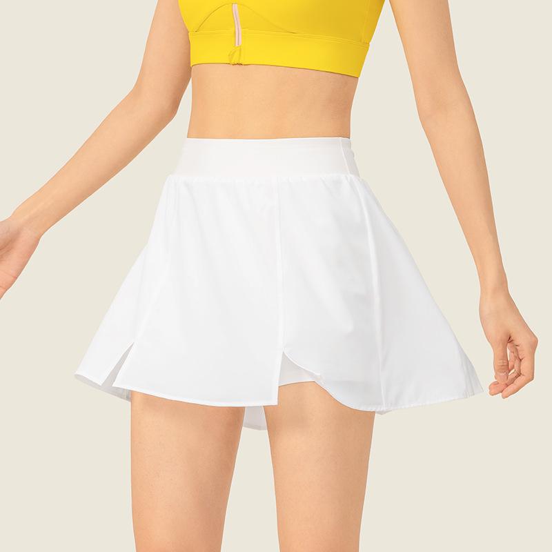 Women's Quick-Dry High Waist Tennis & Fitness Skirt with Built-in Shorts