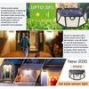 310 LED Solar Lamp Outdoor Light IP65 Waterproof for Garden Decorcation Street Lights Human Body Sensor 3 Modes Wall Lamp