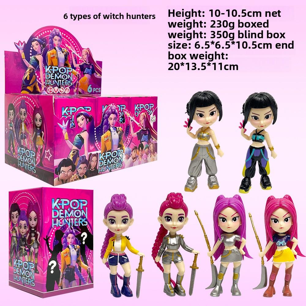 Новая Q-версия Охотник на ведьм K-pop Корейская волна Тигр Звезда Серия Фигурок Периферийный Модель для игры в прилив Украшение