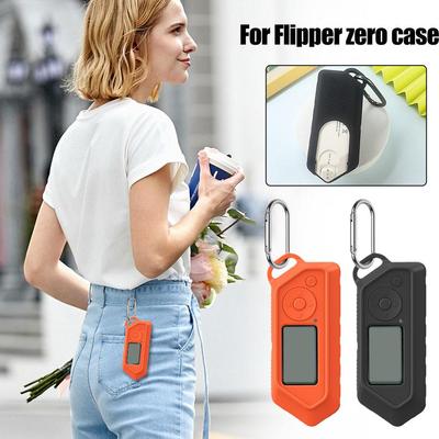 Силиконовый защитный чехол для Flipper Zero Electronic Pet Dolphin Body Shell с портативным крючком, аксессуары для игровой консоли
