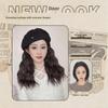 Versatile Beret Wig for Women: Stylish Long Curly & Straight Hairpiece with Detachable Hat