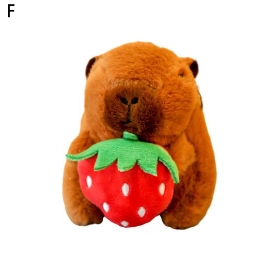 Мягкая игрушка-брелок в виде капибары, подвеска в виде дикой природы, надежное крепление, декоративная сумка, милый брелок в виде животного