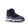 Air Jordan 11 Retro Midnight Navy Velvet женские кроссовки синий металлик-серебристый белый AR0715-441