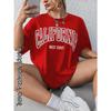 Summer Women CALIFORNIA West Coast T-Shirt Fashion Letter Short Sleeve Clothing Female Vintage Tops Tees Casual Streetwear