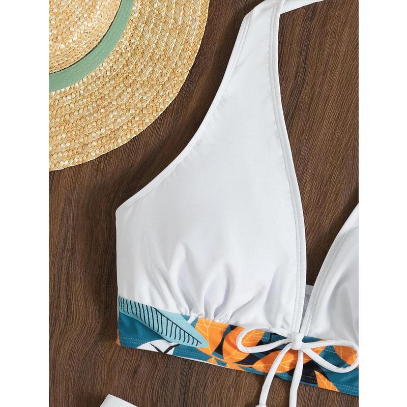 High Waist Bikini Women Print Swimsuit Halter Swimwear Push Up Bikini Set Beachwear Brazilian Bathing Suit Swimming Suits