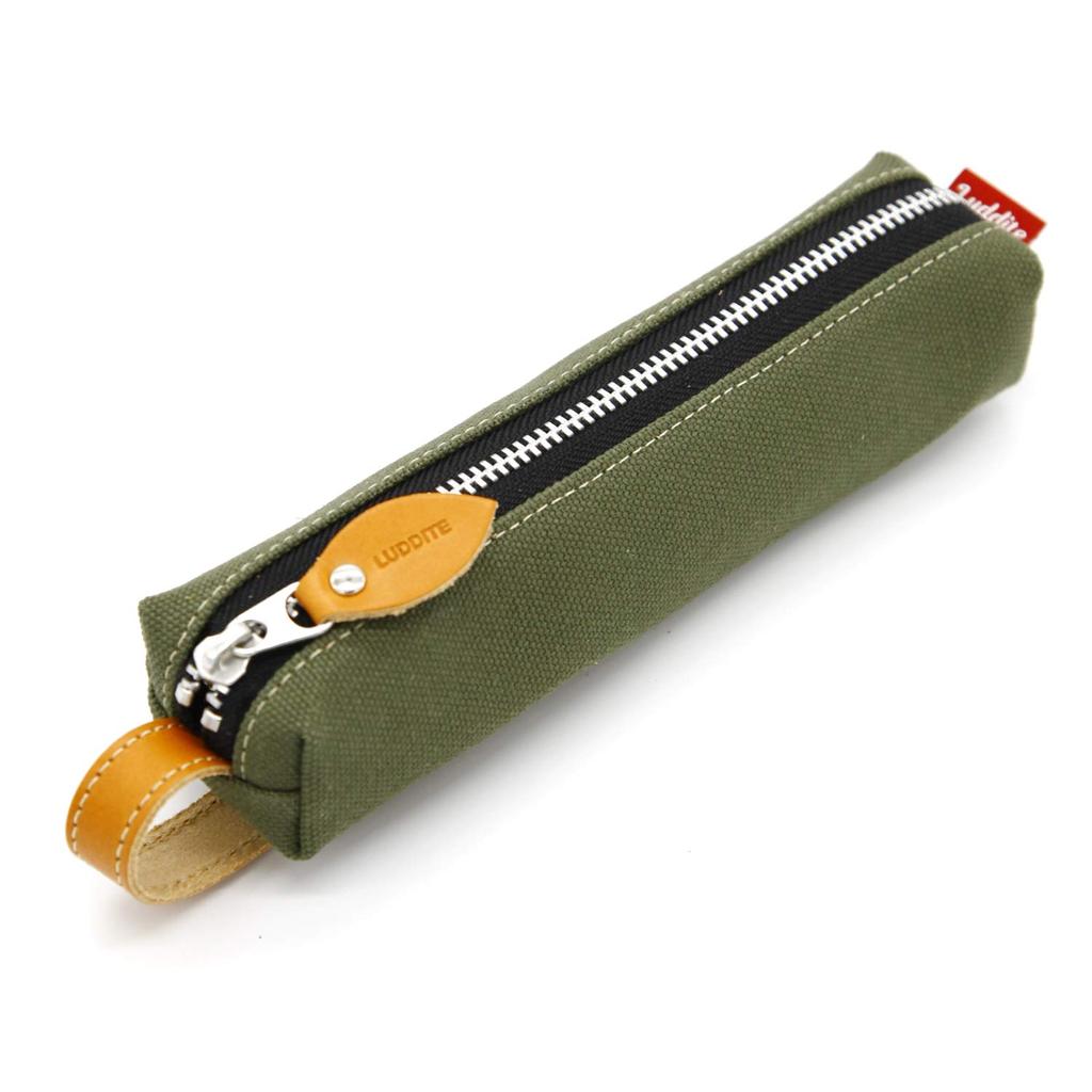 Luddite Baton Pencil Case Khaki LDH-BTPN-04