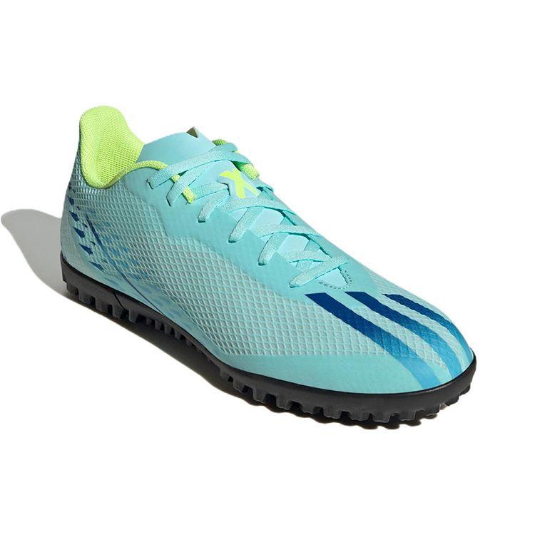 Adidas X Speedportal .4 Круглый носок на шнуровке TF (Резиновые шипы) Поддерживающие Амортизирующие Легкие Футбольные Бутсы Унисекс Футбольные Бутсы Синие GW8508