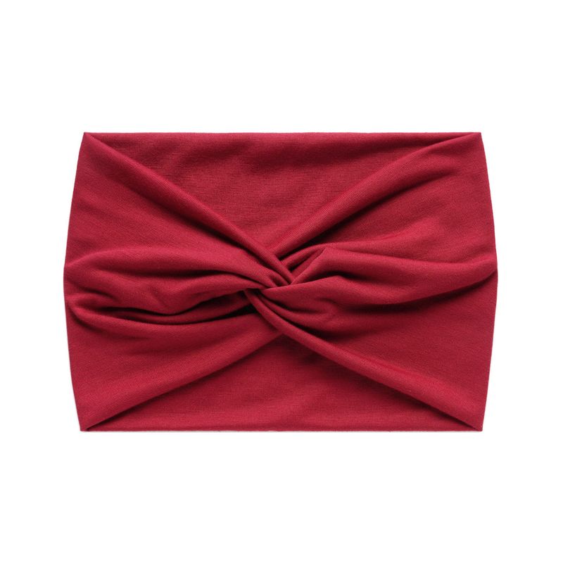 Fashion 18cm Pure Color Wide Cross Elastic Sports Yoga Hair Band Women's Antiperspirant Sweat Headband Hair Accessories Hair Band
