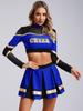 Костюм для черлидинга, школьный костюм для вечеринки, спортивной встречи, рейв-костюма, женский джазовый уличный танцевальный комплект из 2 предметов для выступления на сцене