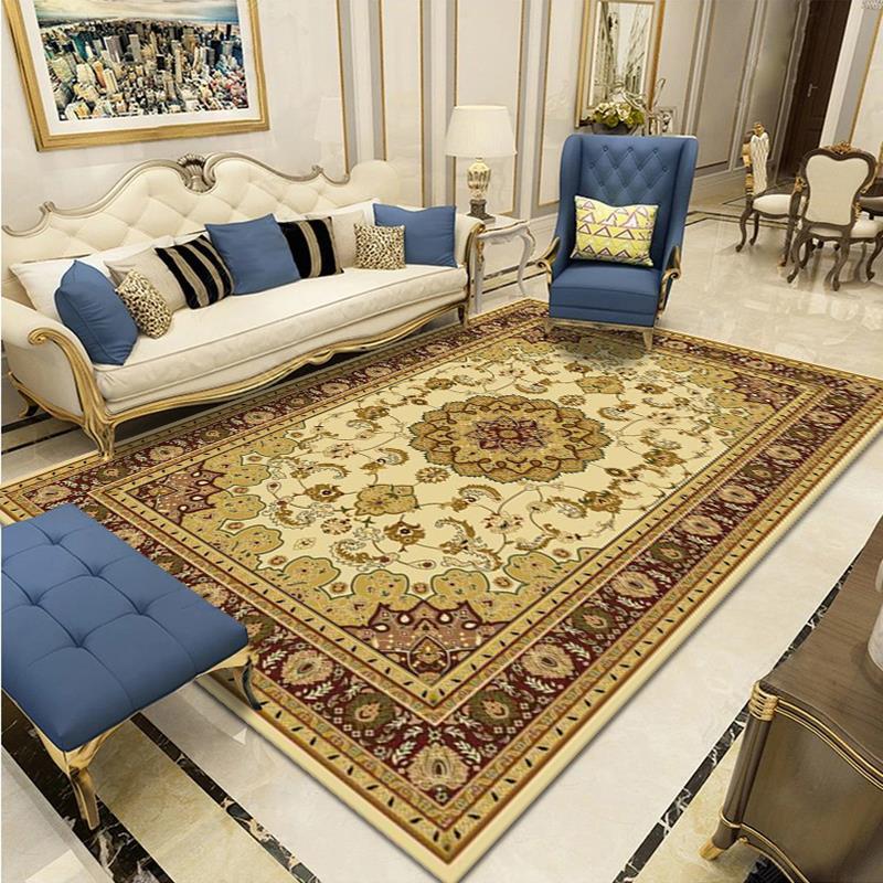 Ретро богемные ковры для гостиной, легкие роскошные ковры, классический ковер для украшения спальни, напольный коврик, большие коврики