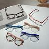 Очки с неправильной оправой без диоптрий Новинка в стильном трендовом дизайне Оверсайз Женские очки для защиты от синего света
