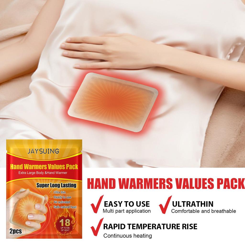 Jaysuing Hand Warmer Packs (20pcs) Long-lasting Disposable Heat Rapid Warming Keeps You Warm and Wards Off the Cold Suitable for Full-body Use 20pcs