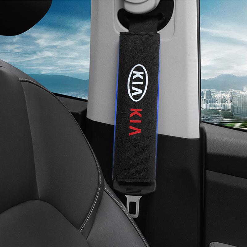 Car Safety Belt Shoulder Cover Pad Plush Seat Belt Shoulder For KIA K5 K9 Sorento Ceed Sportage Carnival Stinger Forte Niro Cadenza