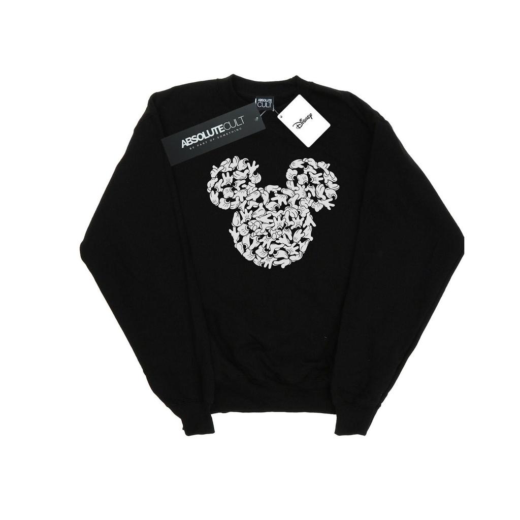 Disney Mens Mickey Mouse Head Of Hands Sweatshirt