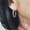 Skos S Curved Hoop Earring