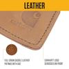 carhartt Кошелек из натуральной нубуковой кожи с RFID-защитой для переднего кармана Цвет Carhartt Brown Один кошелек из натуральной седельной кожи с RFID-защитой для переднего кармана Мужской