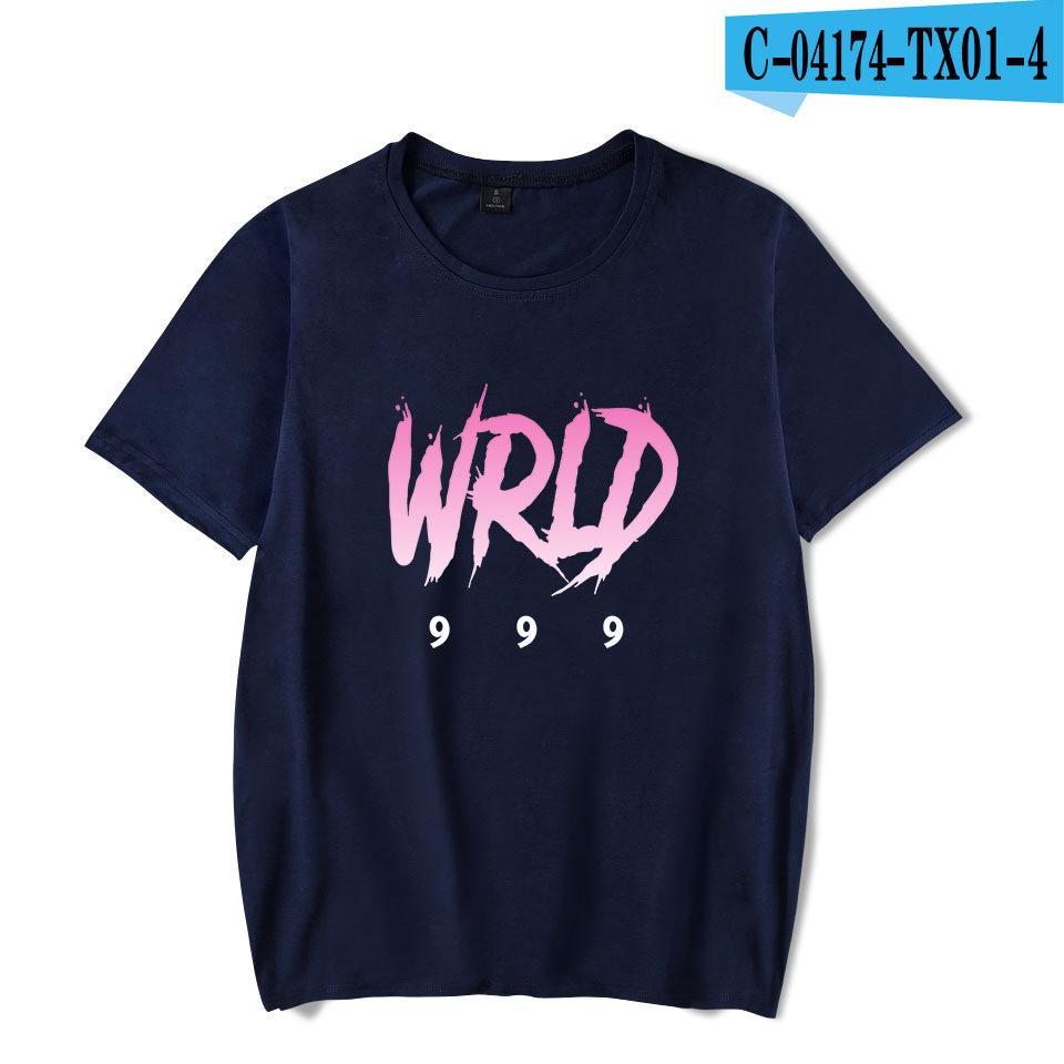 Летняя футболка в стиле хип-хоп Juice WRLD, унисекс, женская мода, футболки в стиле Харадзюку с короткими рукавами для мальчиков и девочек, повседневная черная крутая футболка, топы
