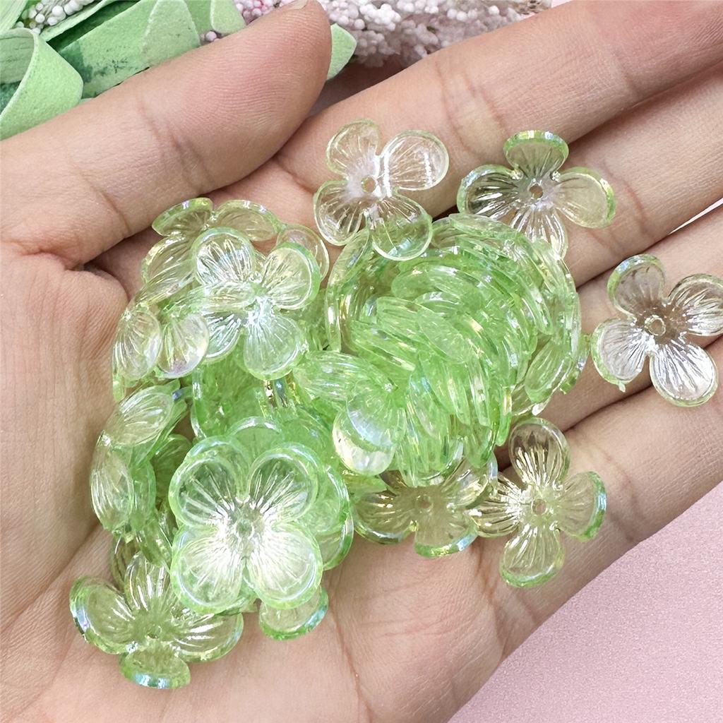 Браслет 15,8 мм, материалы ручной работы, акриловая шпилька, серьги, аксессуары, маленькие цветочные бусины, 100 шт., прозрачные хрустальные модные аксессуары