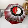 Feyenoord Rotterdam logo Print Automatic Umbrella, 8 Rib Iron Frame, Plastic Handle, Suitable for Outdoor Travel &Daily , Ideal Gift