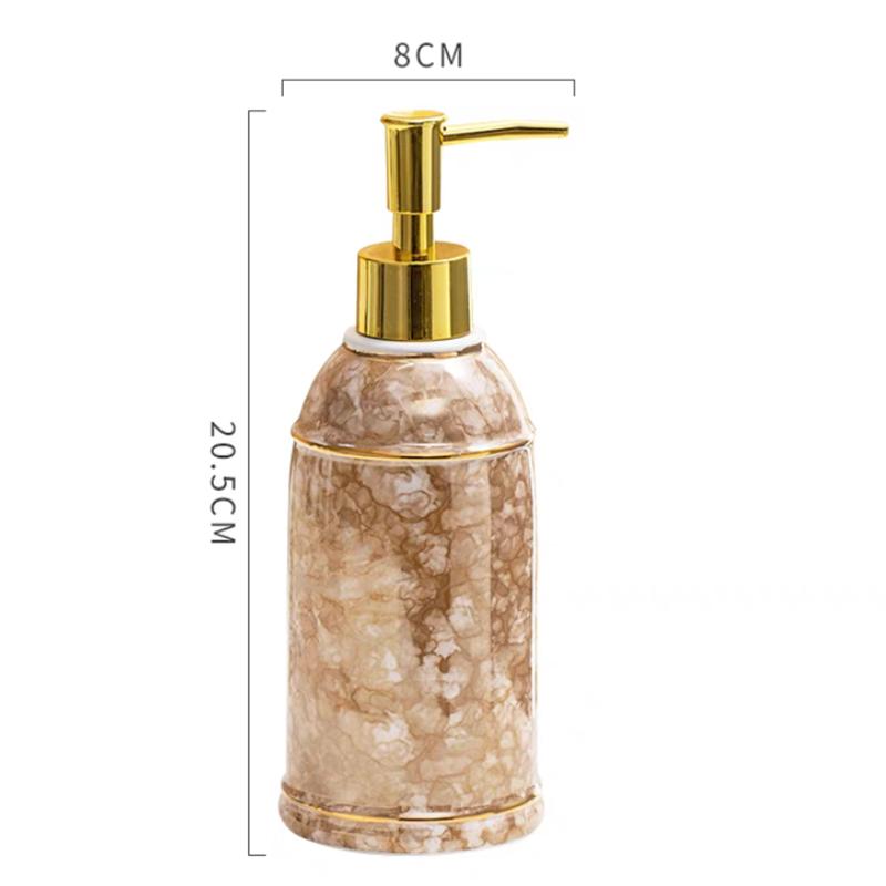 Керамическая бутылка для жидкого мыла Дозатор для мыла Контейнер для мыла Насос для мыла Дозатор для мыла Заправляемая бутылка для мыла