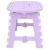 Foldable Step Stool Household Plastic Small Folding Step Stool for Camping Fishing Outdoor Light Purple