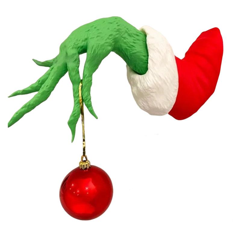 Holiday Christmas Tree Decorations Green Monster Arms Home Decor Christmas Atmosphere Parties Fun Arms
