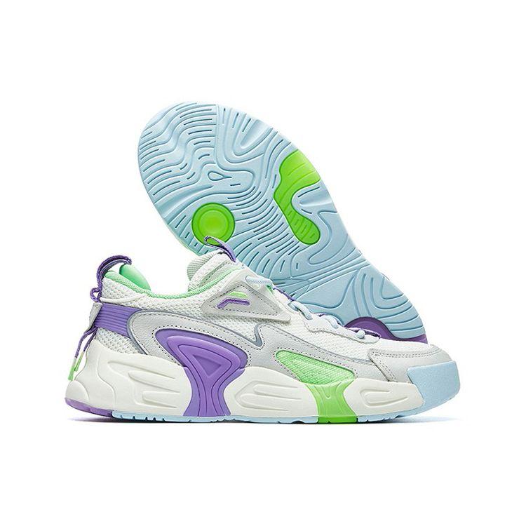 Fila Ткань-сетка Swarm Удобные Универсальные Низкие Ретро Баскетбольные Кроссовки Женские кроссовки Фиолетовый Белый Серый F12W021213FSP