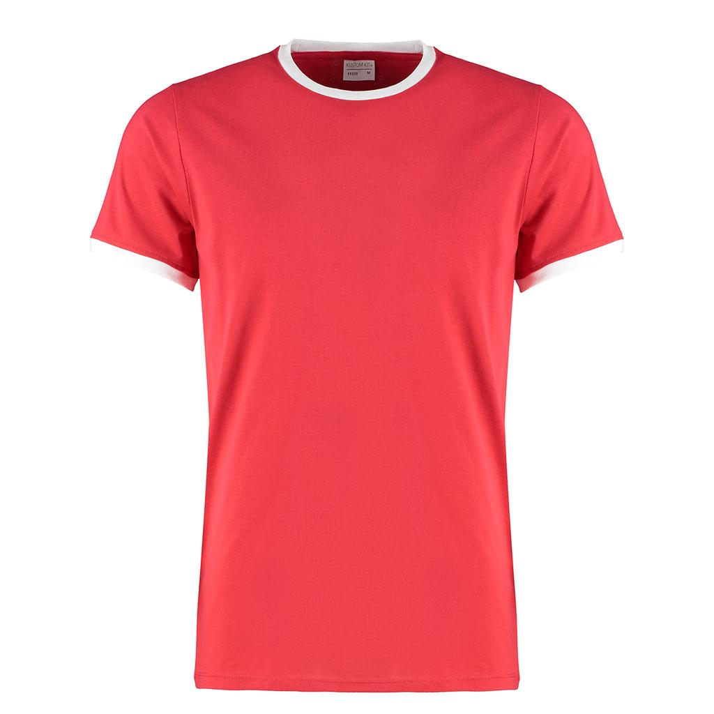 Kustom Kit Mens Ringer T-Shirt