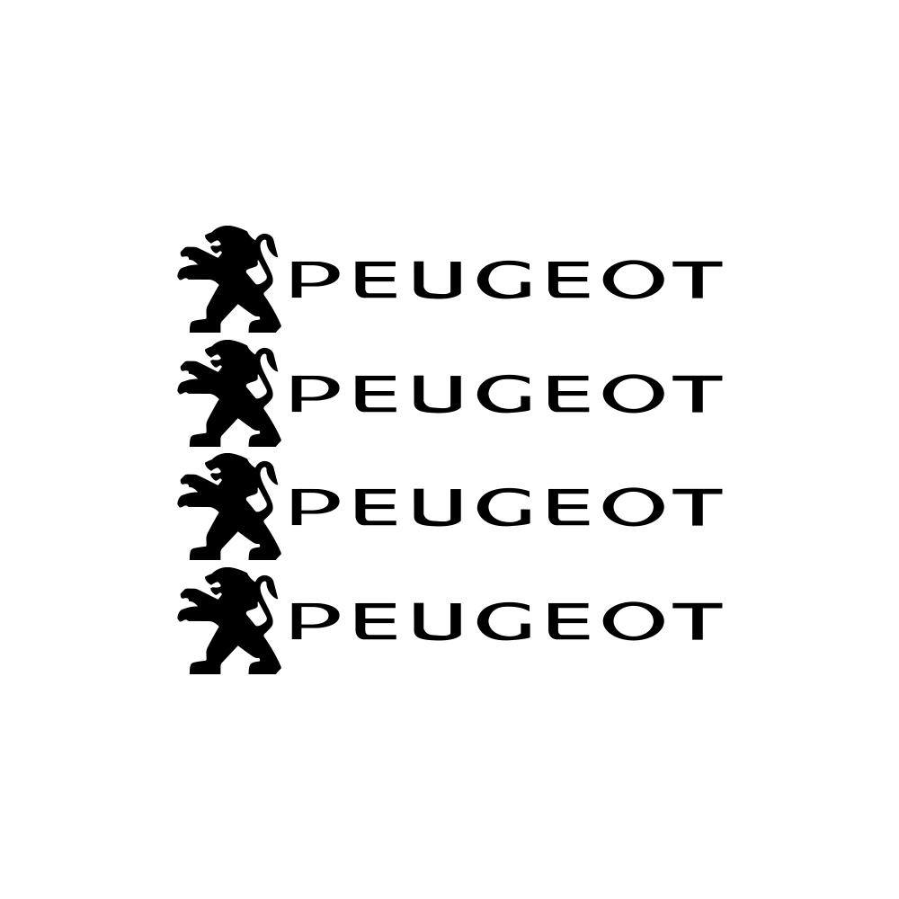 4 шт. Светоотражающие наклейки на диски колес и кузов автомобиля для Peugeot 307 206 407 207 308 3008 2008 208 1007 GT 107 106