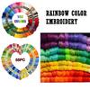 Rainbow Color Embroidery Cross Stitch Threads Bracelets Crafts Floss 55pc 105pc