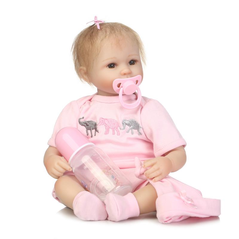 Pinky Reborn 16 дюймов 42 см кукла Reborn Baby Doll выглядит как настоящая кукла Bebe Girl Dolls Дети подарок на день рождения Рождество