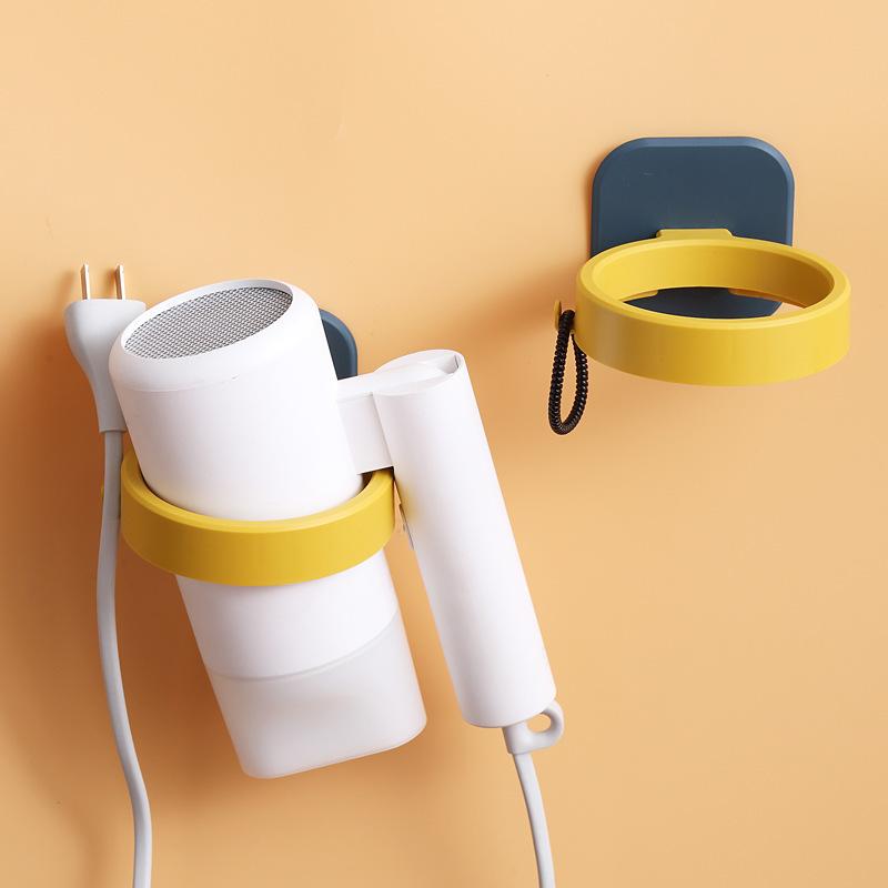 3PCS Hair Dryer Straightener Holder Wall Mounted Shelf with Strong Back Glue for Bathroom No Drilling Wire Hanger Strong Adhesive