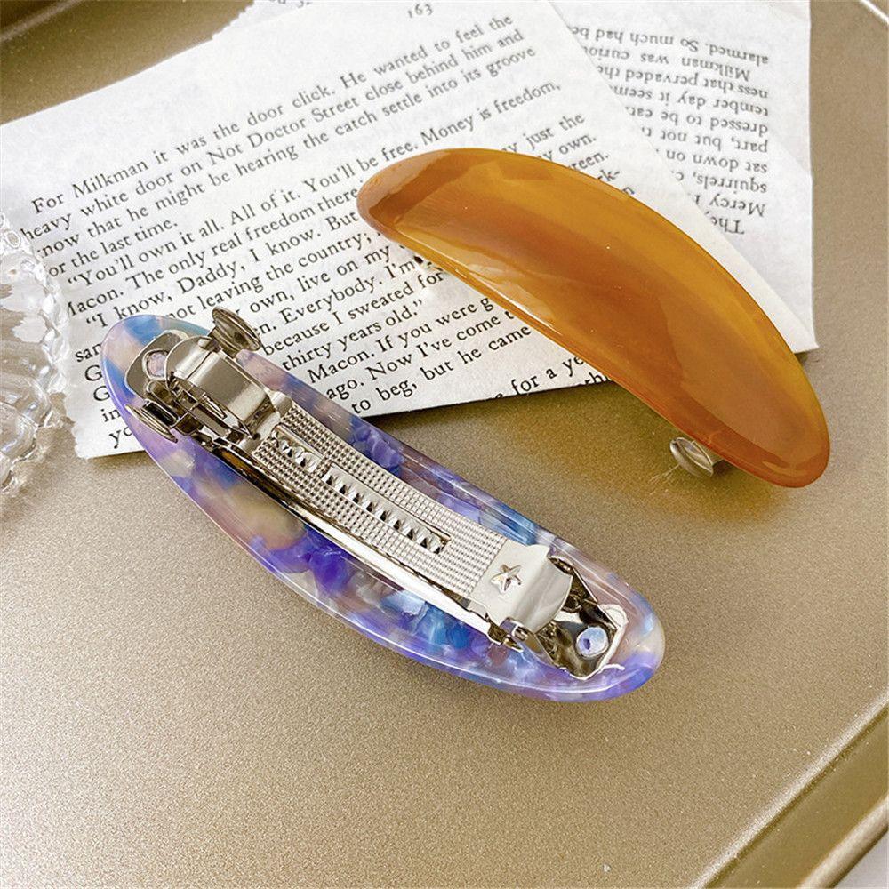 Elegant Geometric Acetate Ponytail Clip Hair Clips Barrettes Hair Accessories