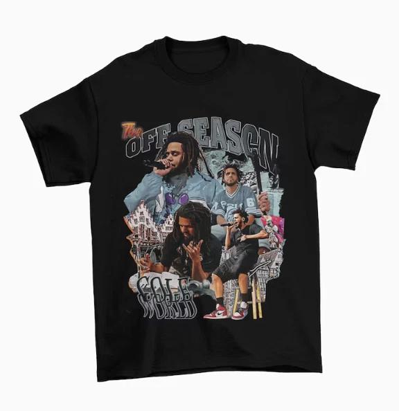 Футболка Off Season J Code World, Ретро-футболка J Cole