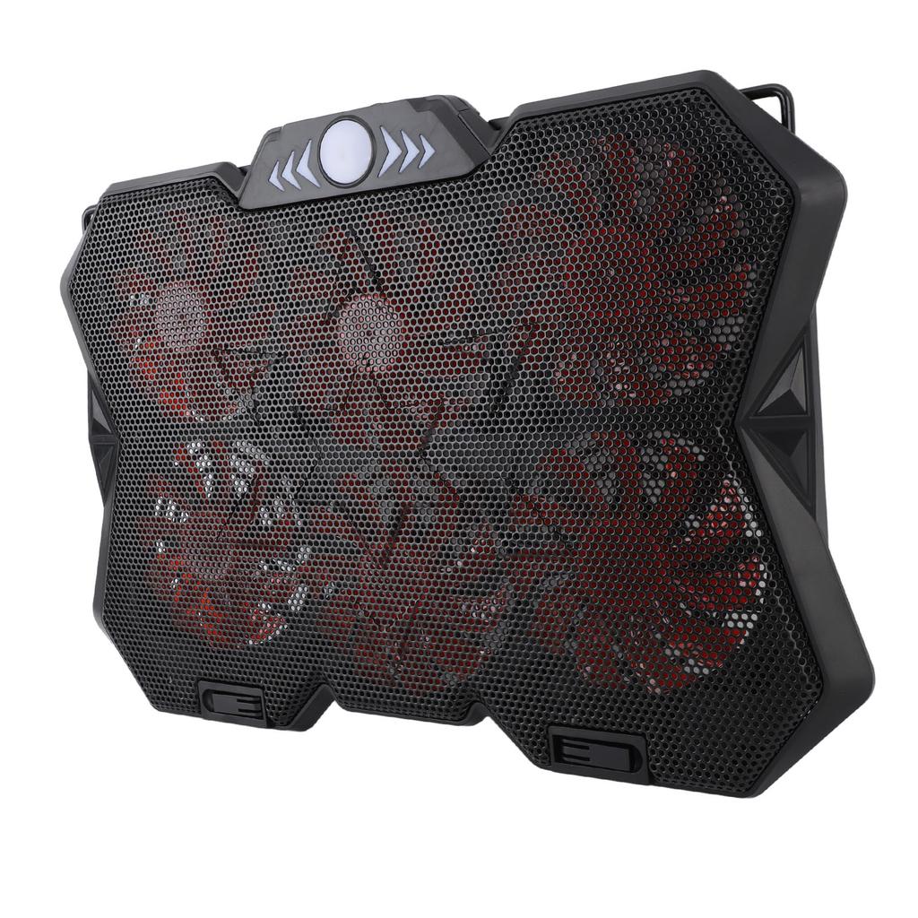 Охлаждающая подставка для ноутбука с 6 регулируемыми по высоте уровнями, RGB-подсветкой, бесшумными 6 вентиляторами, металлической сеткой, для игрового ноутбука, охлаждающая подставка для компьютера, для нижней части