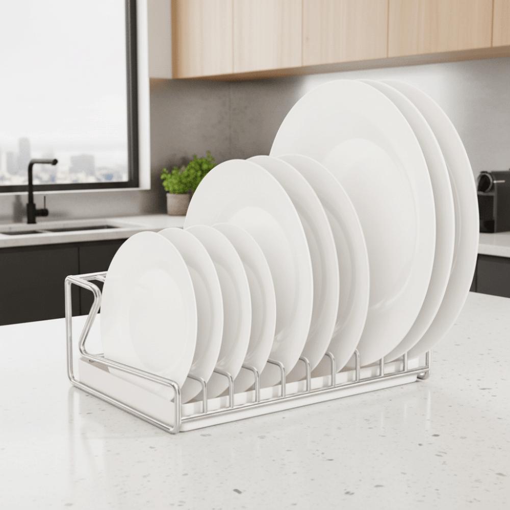 Rust-Proof Plate Draining Rack Stainless Steel Cutting Board Storage Rack Restaurant