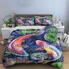 Colorful koi fish pattern. Bedding sets Duvet cover sets Duvet covers Pillowcases(1 * Duvet Cover 2 * Pillowcases, without duvet insert)